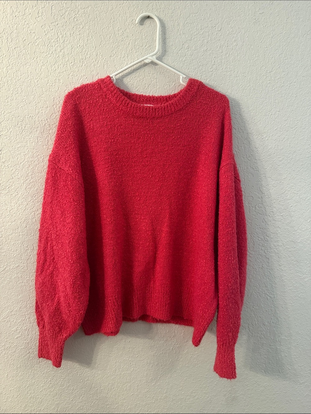 Double Zero Bright Red Crewneck Sweater